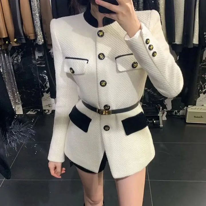Sofia – Luxuriöser Blazer mit Gürtel