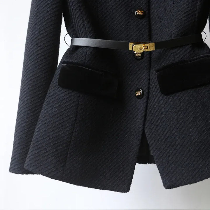 Sofia – Luxuriöser Blazer mit Gürtel
