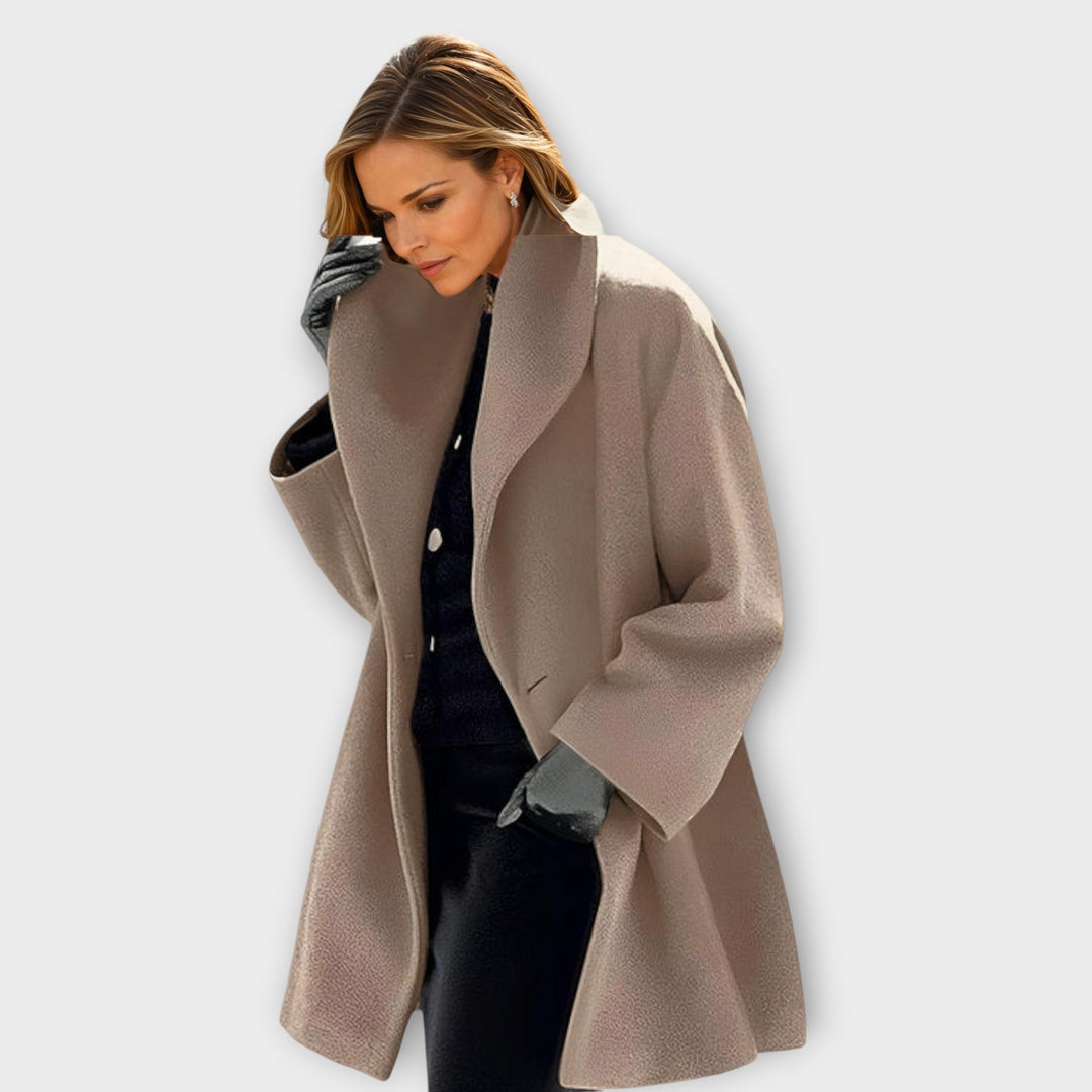 Marit – Winddichte Wollmantel mit zeitloser Eleganz