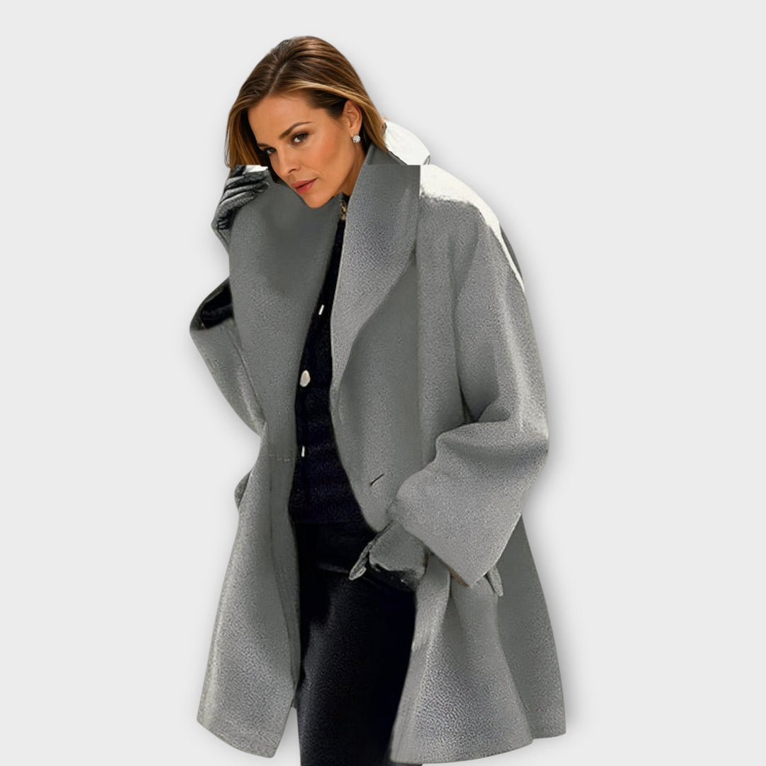 Marit – Winddichte Wollmantel mit zeitloser Eleganz